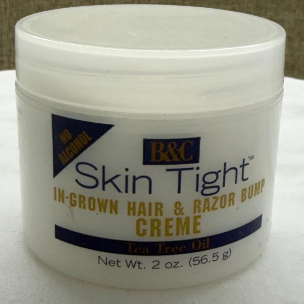 B&C Skin Tight‎ In-Grown Hair & Razor Bump Creme Tea Tree Oil Alcohol Free 2oz